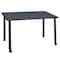 Regency Kee Mobile Tables, 42 W, 24 L, 29 H, Wood, Metal Top, Grey MTC4224GYBK - alternate 1